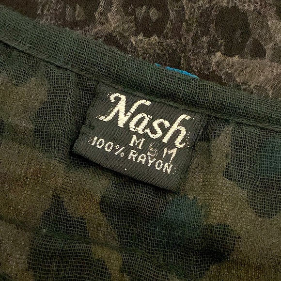 Nash rayon animal pattern long Vest - Size Medium - Picture 5 of 9